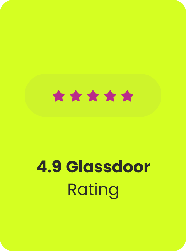 4.9 glassdoor rating